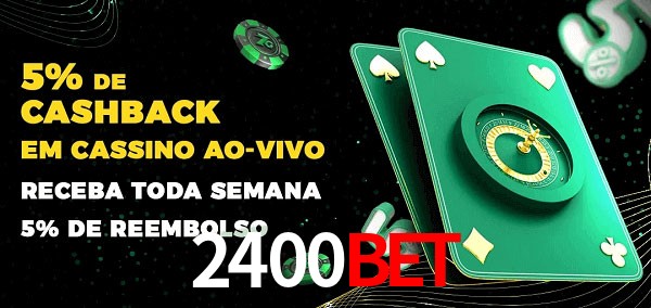 Promoções do cassino ao Vivo 2400bet